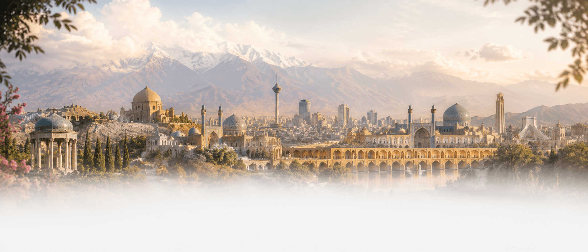 نمای گرافیکی از شهرها و معماری ایران